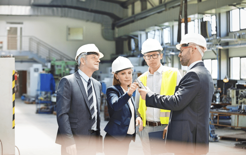 “ISO 9001 14001 45001 certification services with IRCA approved lead auditors conducting an industrial site audit in Pakistan and Saudi Arabia”