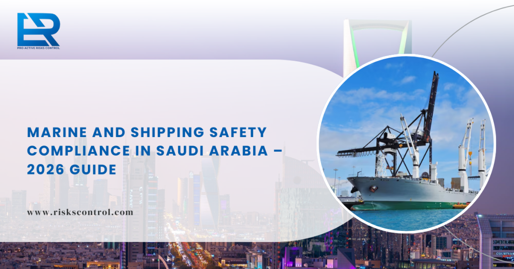 Marine and shipping safety compliance in Saudi Arabia 2026, vessel inspections, HSE training, and fire safety training