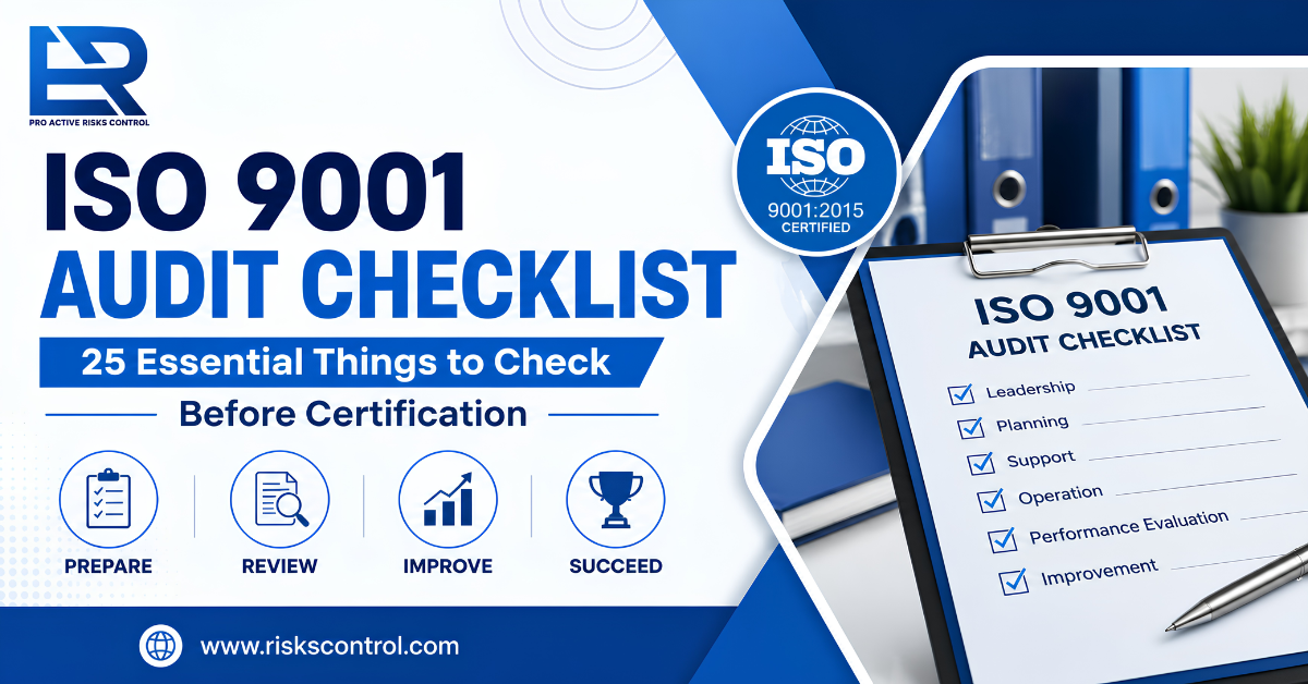 ISO 9001 Audit Checklist: 25 essential things to check before your certification audit.